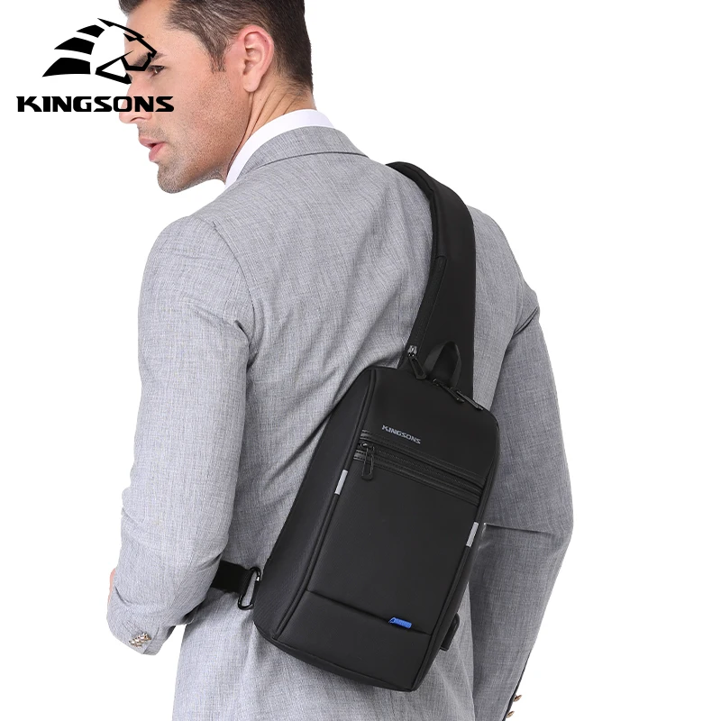 Kingsons товар KS3174w 10,1 дюймовый нагрудный рюкзак для мужчин и женщин, Повседневная сумка через плечо, рюкзак на одно плечо для отдыха и путешествий