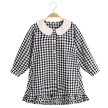 Платье для девочек 3, 4, 5, 6, 7, 8, 9, 10, 11, 12 лет, новые милые детские платья принцессы на весну и осень, детская одежда в клетку с длинными рукавами для девочек