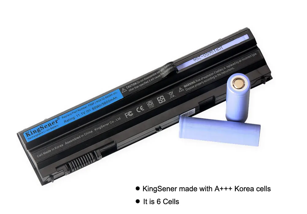 Koop KingSener T54FJ 60Wh Nieuwe Laptop Batterij voor DELL Latitude E5420 E5430 E5520 E5530 E6420 E6430 E6520 E6530 Voor Inspiron 7420 7520