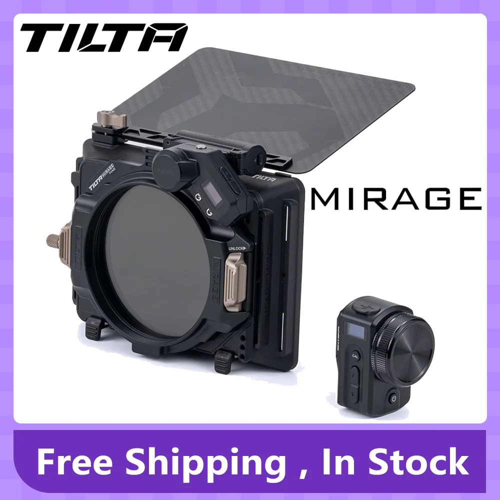 

TILTA MB-T16 MB-T16-A MB-T16-B 4x5.65" Mirage Matte Box Mirage Motorized VND Kit Filter Frame for DSLR/Mirrorless Camera