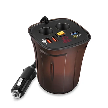 

Car Charger Bluetooth Car Fast Charger QC3.0 Dual USB Cigarette Lighter Car Mobile Phone Charging Huawei Xiaomi