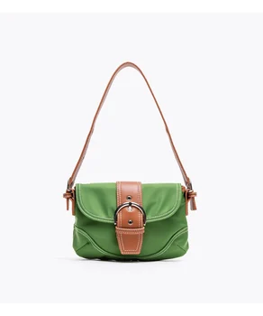 

2019 Autumn and Winter New Oxford Shoulder Bag Famous Designer Avocado Green Handbag Fashion Design Small Square Bag