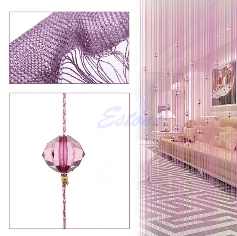 

String Curtain Beads Panel Spangle Fringe Room Window Door Blind Divider Panel