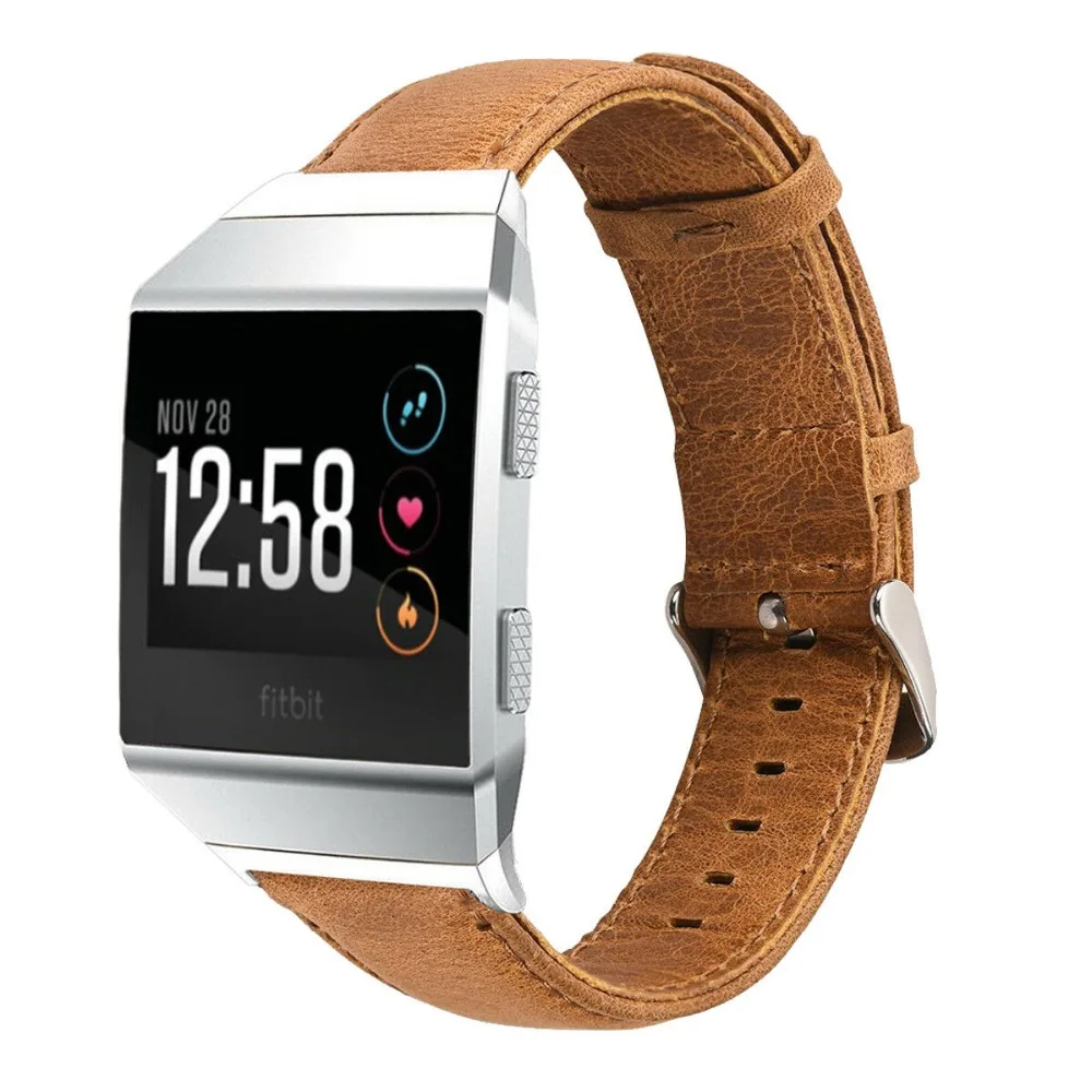 Ремешок для часов из натуральной кожи для фитнес-часов Fitbit iOnic smart