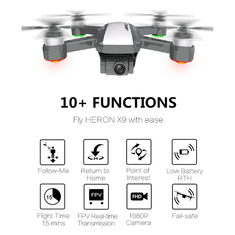 X9 профессиональная камера Дрон 1080P gps 5G wifi HD FPV Дрон на ру карданный воздушный Квадрокоптер вертолет селфи игрушки малыш