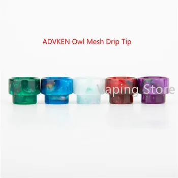 

ADVKEN Owl Mesh Tank/Manta RTA/Manta Mesh Tank Drip Tip 16mm Wide Bore Resin Epoxy Goon 810 Drip Tip