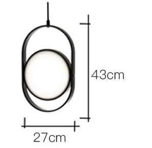 Nordic led pendant light Lamp Avize colorful Hanglamp Restaurant Kitchen Light Suspension Luminaire Home Industrial Lighting - Цвет корпуса: Черный