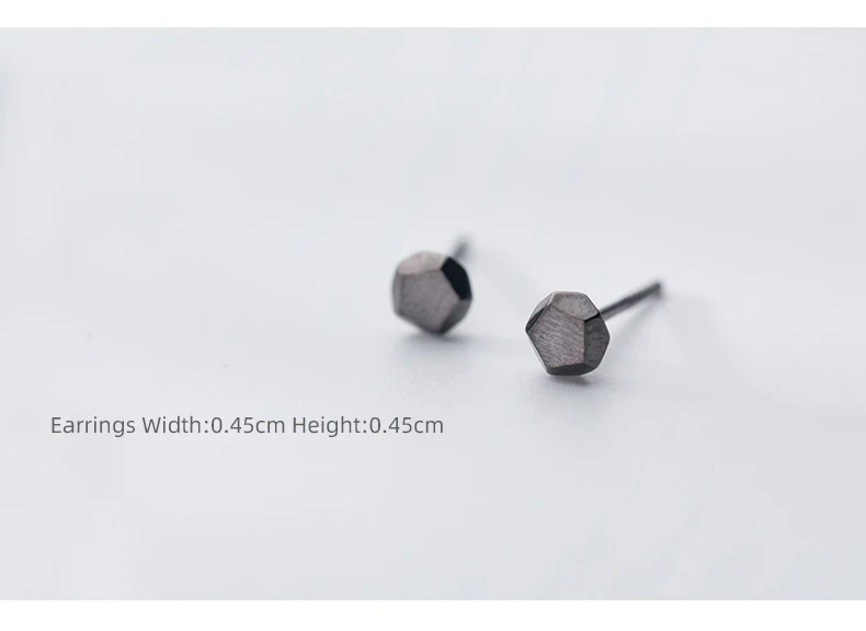 Modian 925 пробы серебряные геометрические белые и черные миниатюрные серьги-гвоздики Модные Простые для женщин серебряные ювелирные изделия подарок