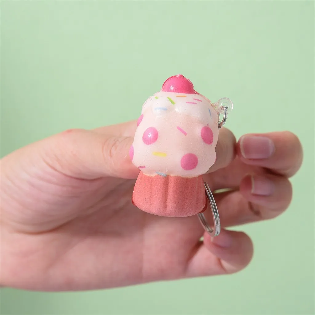 Kawaii очаровательные мороженое торт ароматический крем медленно брелок снятие стресса игрушка
