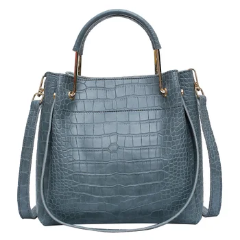 

Best Stone Pattern PU Leather Bucket Bags For Women 2020 Small Shoulder Messenger Bag Lady Fashion Handbags Brand Totes