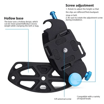 

DSLR Camera Belt Buckle Mount Clip Adapter outdoor Quick Release Waist Belt Strap Holder