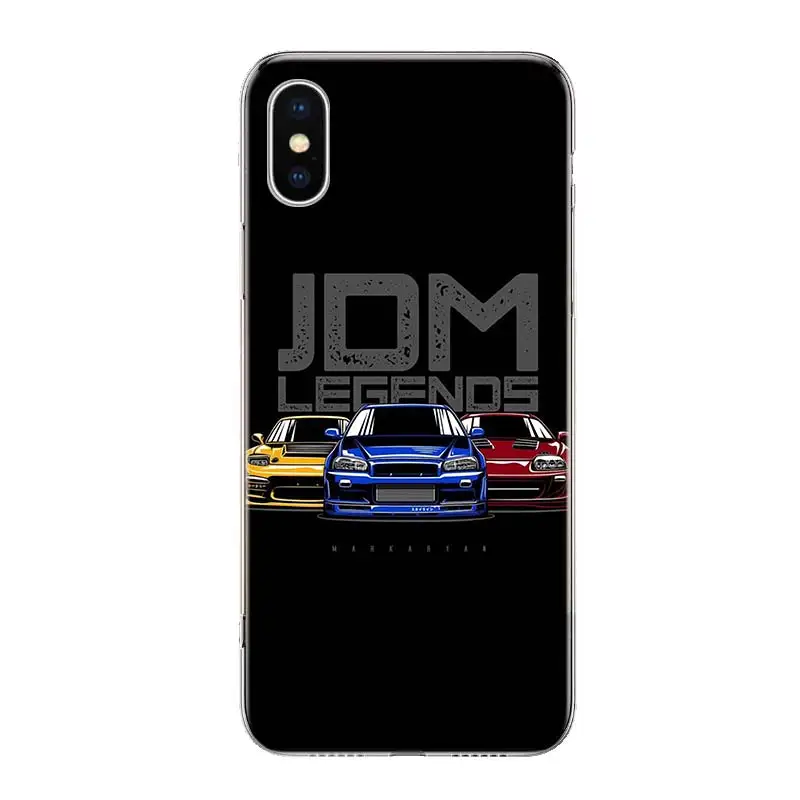 Japan JDM Sports Car Comic Phone Case For iPhone 11 12 13 Pro Max Xr X Xs Mini 8 7 Plus 6 6S SE 5S Soft Fundas Coque Shell Cover iphone 13 pro max case clear