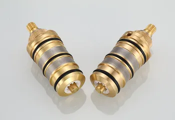 

Brass Bath Shower Thermostatic Cartridge&Handle for Mixing Valve Mixer Shower Bar Mixer Tap Shower Mixing Valve Cartridge
