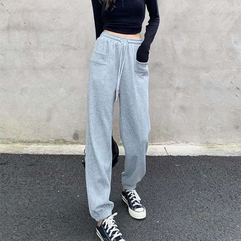   ϶ Ʈ ƮƮ ̵  α ǻ Streetwear Drawstring м Basic Mujer Ins Empire College New