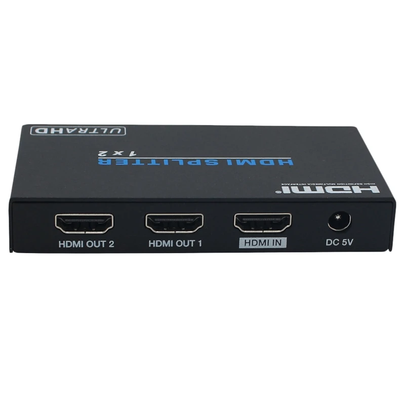 1X2 HDMI2.0B сплит-адаптер 4 K/60Hz 3D HDR 1080P HDMI на 2 разъема EDID управления для DVD PS3 CCTV EU Plug