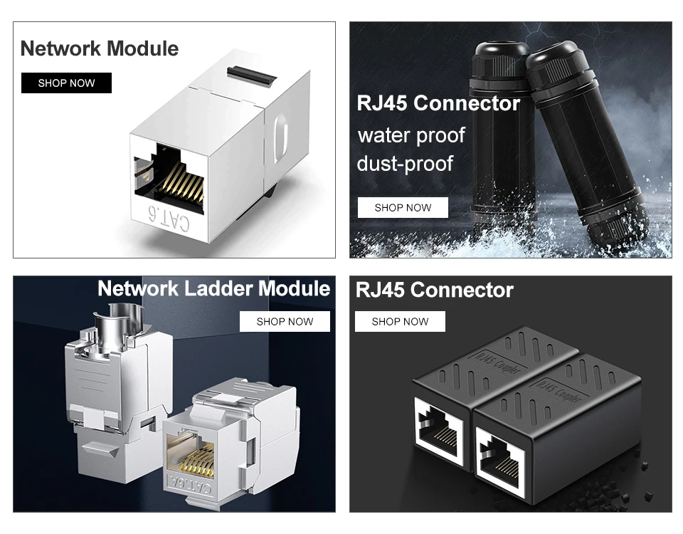 Waterproof RJ45 Ethernet Network Cable Connector - IP67 Double Head Adapter Coupler for Cat5, 6, 7, 8P8C Description Image.This Product Can Be Found With The Tag Names Computer Cables Connecting, Computer Peripherals, Connector ip67 ethernet network cable connector, PC Hardware Cables Adapters