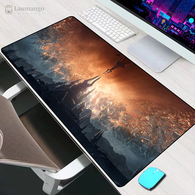 of Warcraft Illidan Mouse Pad  Varmilo Gaming Accessories Computer Mousepad Keyboard XXL Gamer Carpet 900x400 LOL Desk Mat