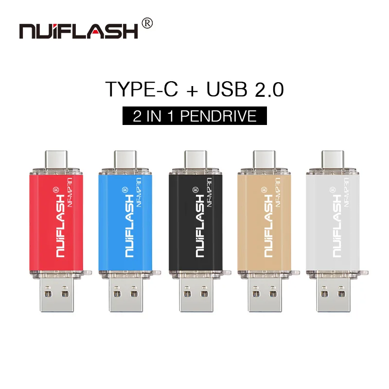 Цветной Micro usb Type-C флеш-накопитель 16 ГБ 32 8 USB 64 128 для смартфона/ноутбука typec |