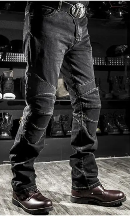 Бесплатная доставка новинка 2016 модные мужские и женские мотоциклетные джинсы