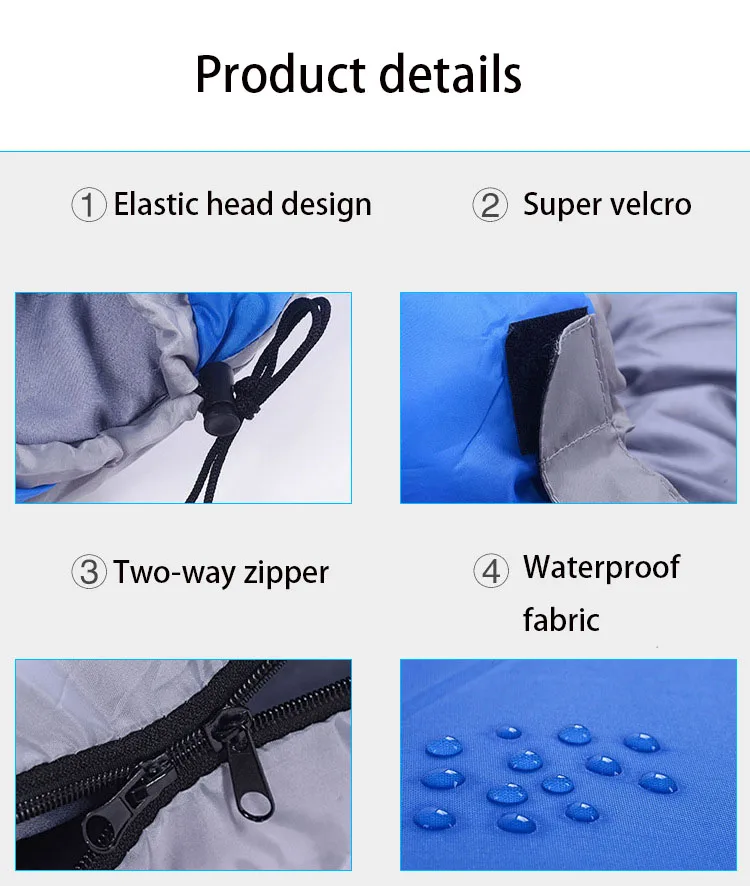 Outdoor Sleeping Bag Stitched Envelope Type Camping Camping Warm Insulation Dirty Adult Sleeping Bag Ultralight Sleeping Bag