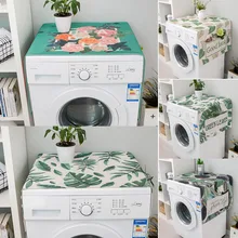 

Nordic Washing Machine Cover Green Leaf Washing Machine Dust Cover Oven Microwave Refrigerator Protecor Modern Home Decor