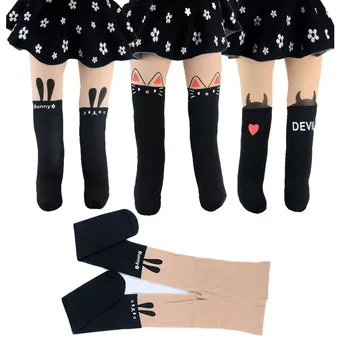 

Autumn Spring Baby Tights Striped Kids Children Girls Pantyhose Cute Cartoon Cat Princess Stockings Baby Accessories