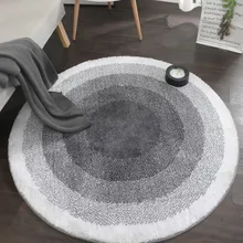 Утолщенный Ультра мягкий плюш ткань покрывает ковер синель круглый коврик в спальню машина моющийся ковер для компьютера подушка для стула