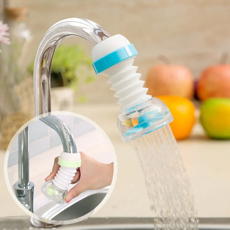 

360 Degree Adjustable Faucet Extender Water Tap Extension Filter Water Saving Nozzle Bathroom Shower Home Kitchen Accessories