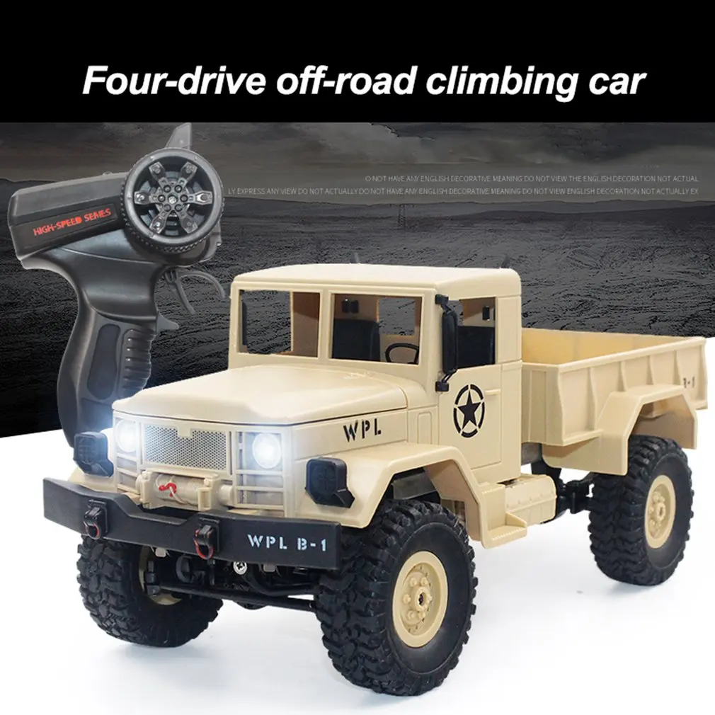 

B-14 1/16 2.4GHz RC Crawler Off-road Military Truck Car with Headlight RTR Automatic Vehicle Toys Car for Children Gifts HOT!