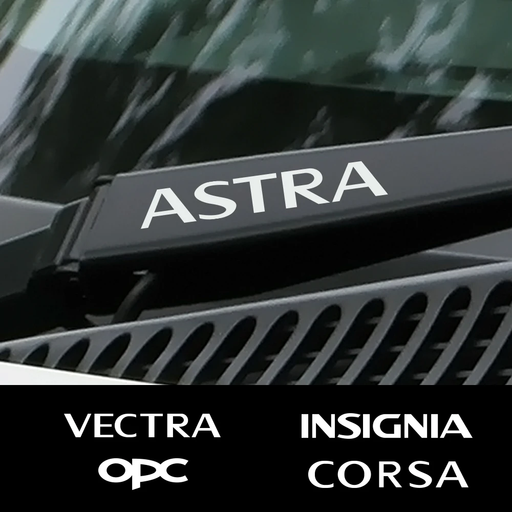 

4PCS Auto Window Wiper Decor Stickers Car Vinyl Decal For Opel OPC Astra J H G K Insignia Corsa D B E Mokka Vectra B Accessories