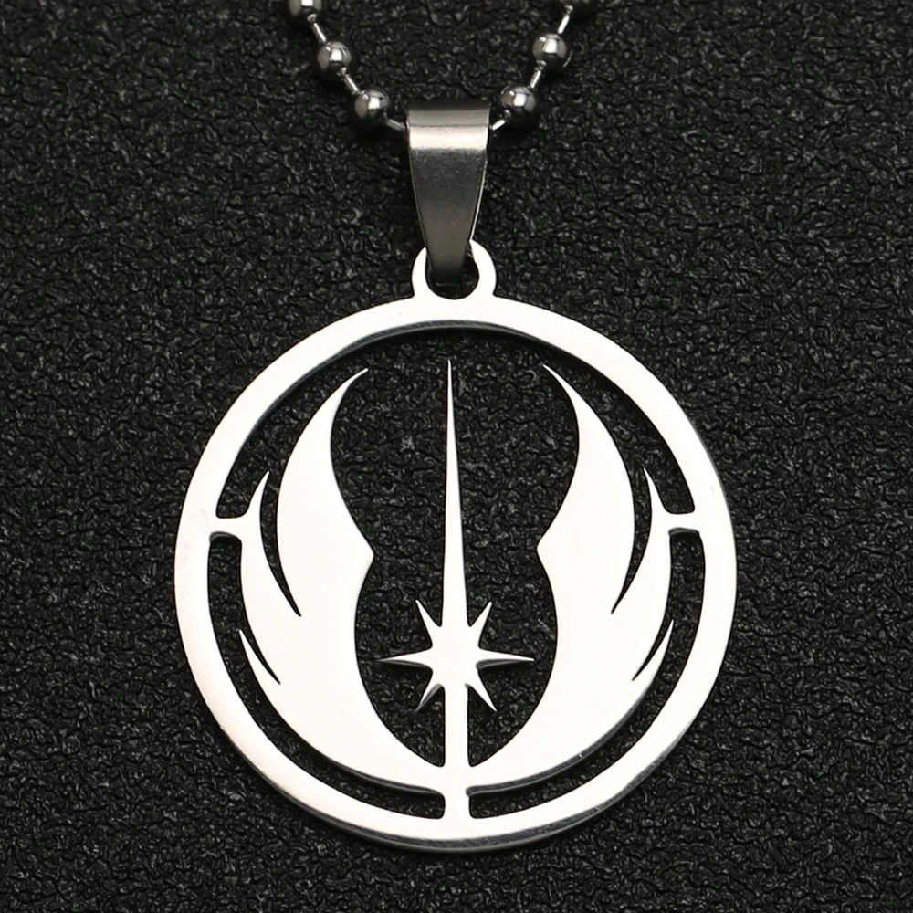 Movie Jewelry Pendant Necklace Symbol-Logo Jedi Order Stainless-Steel Star-Wars Wholesale