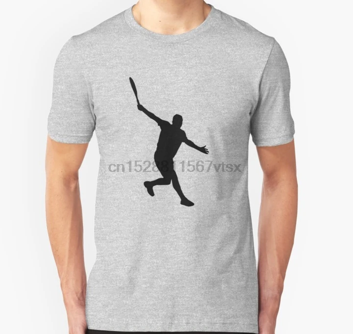 Мужская футболка с коротким рукавом Stan Wawrinka Backhand Silhouette унисекс Женская Топы |