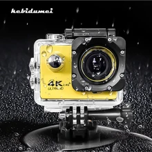 Kebidumei 60fps 4K Спортивная экшн-камера 60m Водонепроницаемая Камера 2," экран 1080P HD спортивная камера F60/F60R