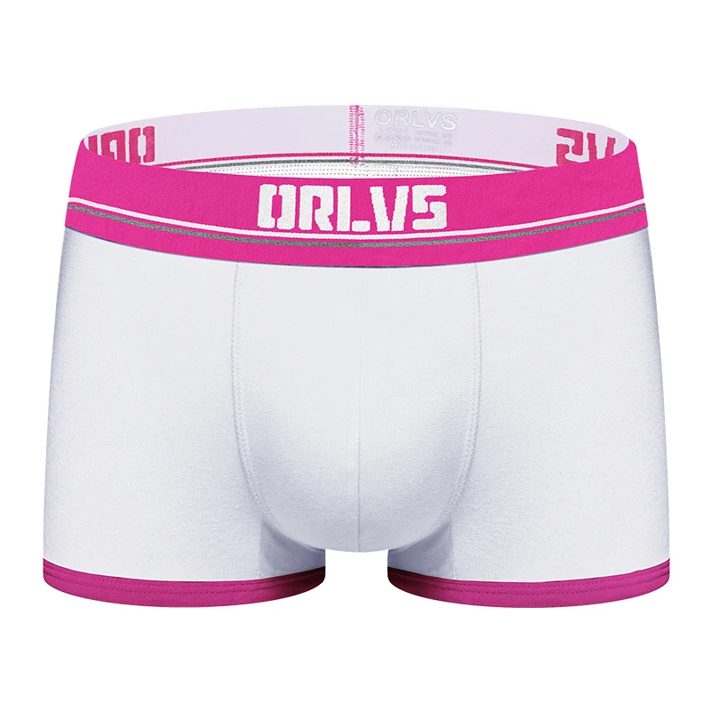 ORLVS, мужское нижнее белье, мужские боксеры, сетка, cueca masculina, удобные трусики, дышащие мужские шорты, мужские трусы, calzoncillo, U Pouch - Цвет: OR198-white