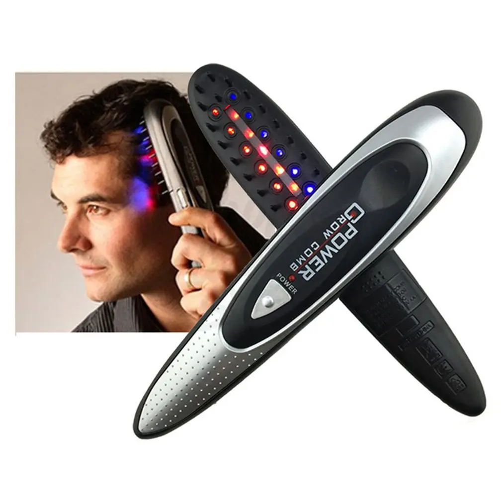 Электрическая массажная лазерная расческа для поднятия волос, длинные волосы, массажная расческа, инфракрасная Расческа для здоровья, расческа для волос