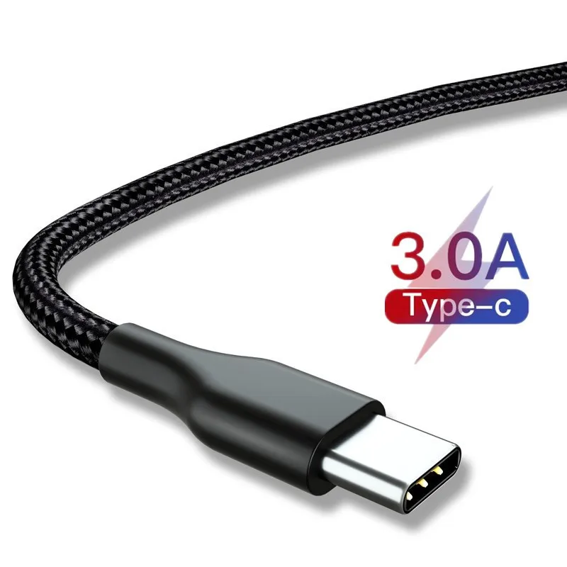 Хороший кабель USB Type C 3A для Xiaomi Redmi Note 7 Mi9 быстрой зарядки и синхронизации данных