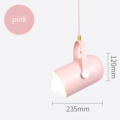 pink Современный подвесной светильник s, прикроватный подвесной светильник для спальни, гостиной, кухни, Домашний Светильник, декоративный светильник, скандинавский светильник - Цвет корпуса: pink