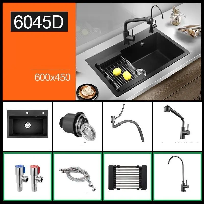 MODEL L Banheiro Umywalka Lavello гранит Keuken Gootsteen Portatil Lavandino Fregadero De Cocina Cuba Pia Cozinha Lavabo кухонная раковина - Цвет: MODEL L