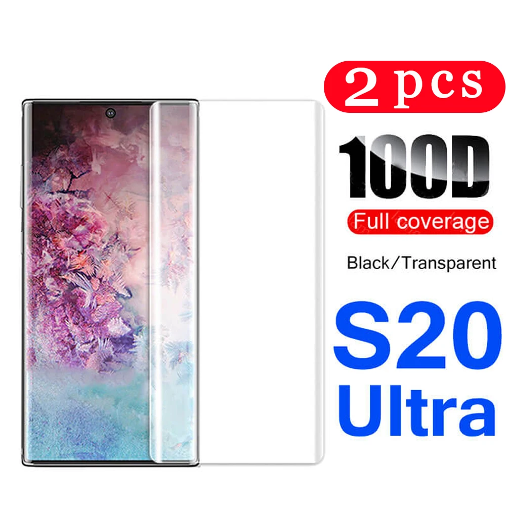 Закаленное стекло 9D для samsung galaxy s20 ultra s10e s10 lite s9 s8 plus s7 edge 2 шт. защитная пленка