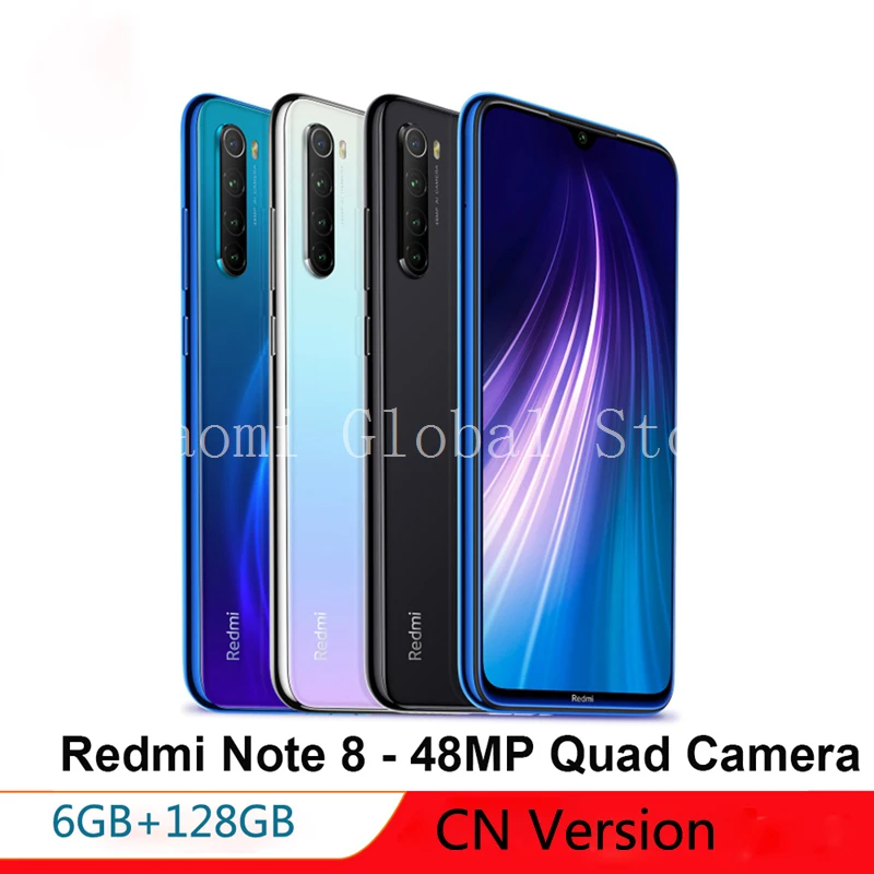 CN версия Xiaomi Note 8 6 ГБ ОЗУ 128 Гб ПЗУ мобильный телефон Snapdragon 665 быстрая зарядка