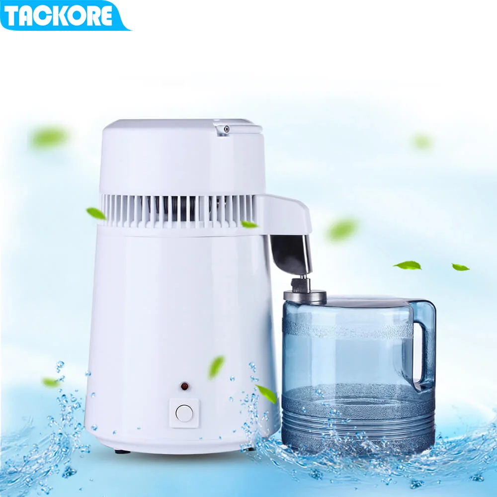 4L Home Pure Water Distiller Filter Water Distilled Machine  Dental Distillation Purifier Equipment Stainless Steel Plastic Jug