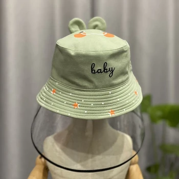 

Children Cartoon Cap Anti-spitting Hat Lovely Full Face Protection Children Hat with Cape