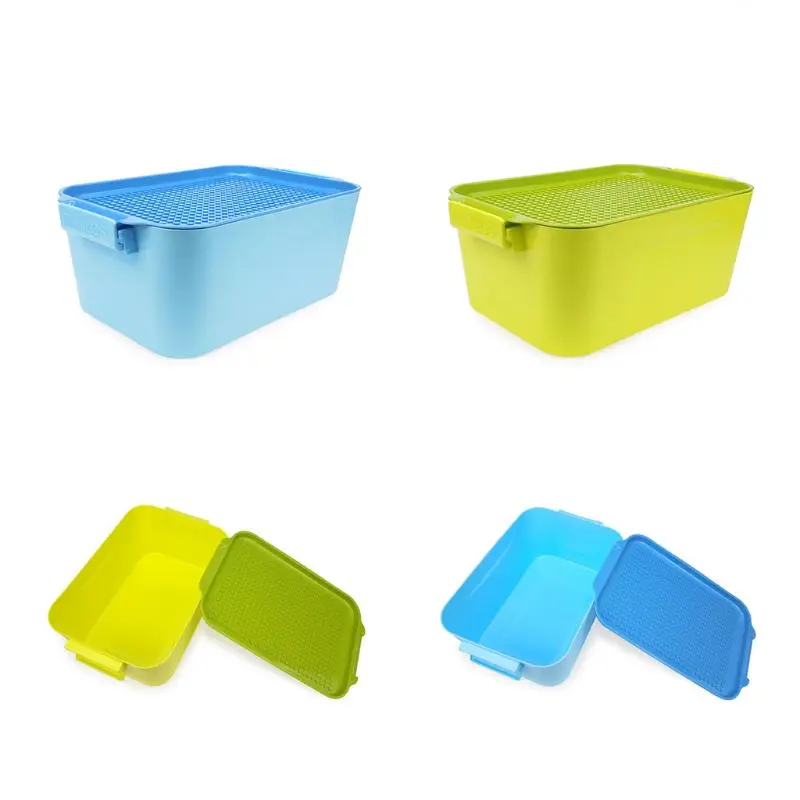 

New Building Blocks Storage Box Kids Toy Case Super Heroes Blocks Box R9JD