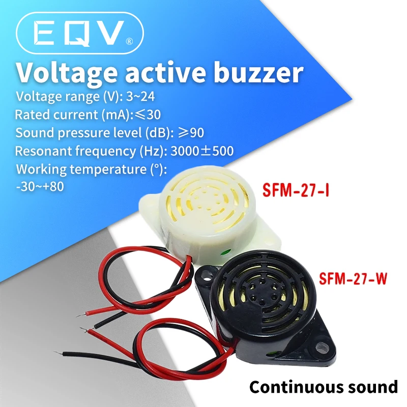 95DB Alarm High-decibel DC 3-24V 12V Electronic Buzzer Beep Alarm ...