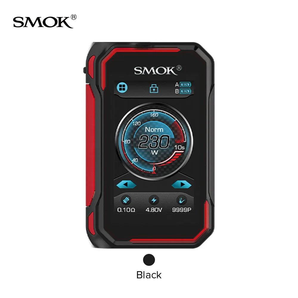 SMOK G-priv 3 мод 2,4 дюймов сенсорный экран 230 Вт коробка мод электронная сигарета Fit TFV16 Lite Tank VS Mag P3 G-priv - Цвет: Black