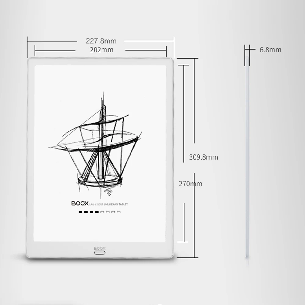 BOOX Max3 13,3 ''E-Reader Ebook Reader E-ink Ereader поддерживает распознавание отпечатков пальцев OTG емкость Чехол-книжка из искусственной кожи