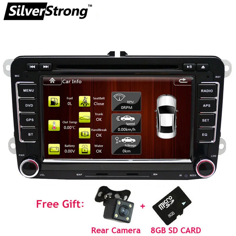 SilverStrong 2DIN универсальный автомобильный DVD для Volkswagen Passat B6 B7 Polo Jetta Golf5 6 радио VW
