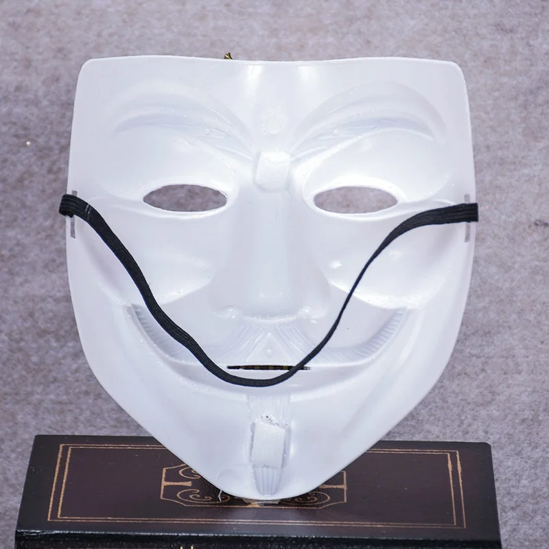 20 Lot Хэллоуин V for Vendetta» маска для взрослых костюм; Маска для косплея аксессуар анонимным фильм парень Fawke маскарад Вечерние страшная маска