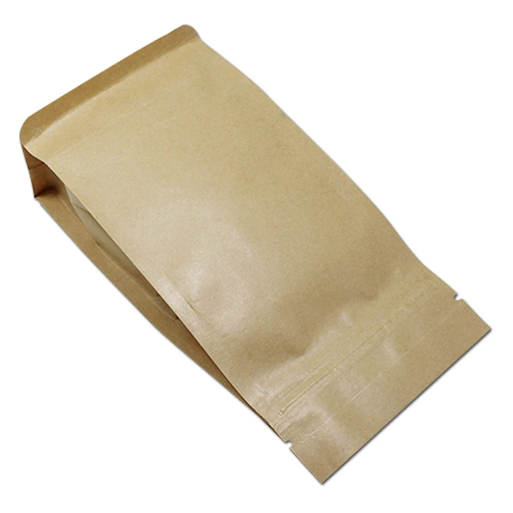 500 Stks/partij 14*24 + 6 Cm Kraftpapier Zelf Afsluitbare Rits Zakjes Voor Cookies Noten Opslag Stand Up herbruikbare Zip Lock Voedsel Verpakking Zak 500 Stks/partij 14*24 + 6 Cm Kraftpapier Zelf Afsluitbare Rits Zakjes Voor Cookies Noten Opslag Stand Up herbruikbare Zip Lock Voedsel Verpakking Zak