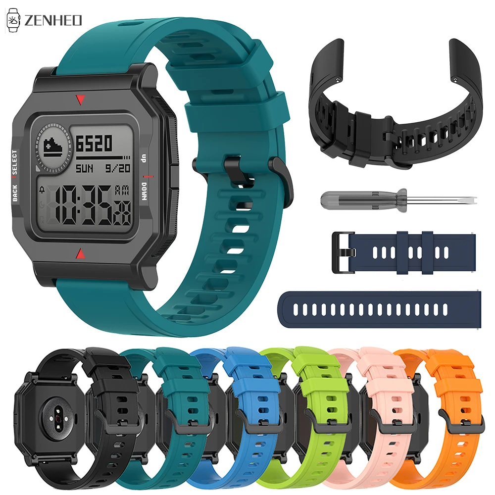 

Silicone Watchband Strap For Xiaomi Huami Amazfit Neo Smart Watch Band